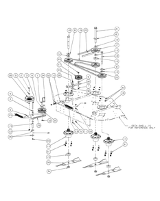 Fabricated Deck Spindle Assembly 48 (2009) Diagram and Parts List for M48-KH 53AH8CT2050-25HP Cub Cadet Lawn Tractor